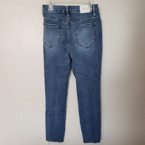 YMI Jeans Dream Fit Distressed Mid Rise Ankle Sz 1 - Picture 4 of 6